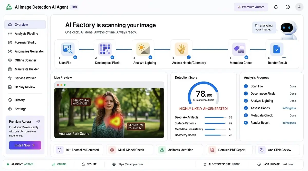 AI OG checker dashboard — example of the AI Open Graph preview dashboard software